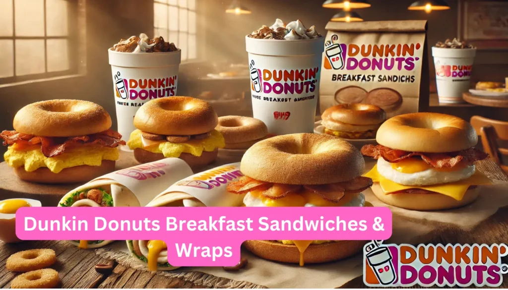 Dunkin Donuts Breakfast Sandwiches & Wraps