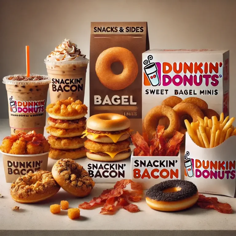 Snacks And Sides Menu of Dunkin Donuts